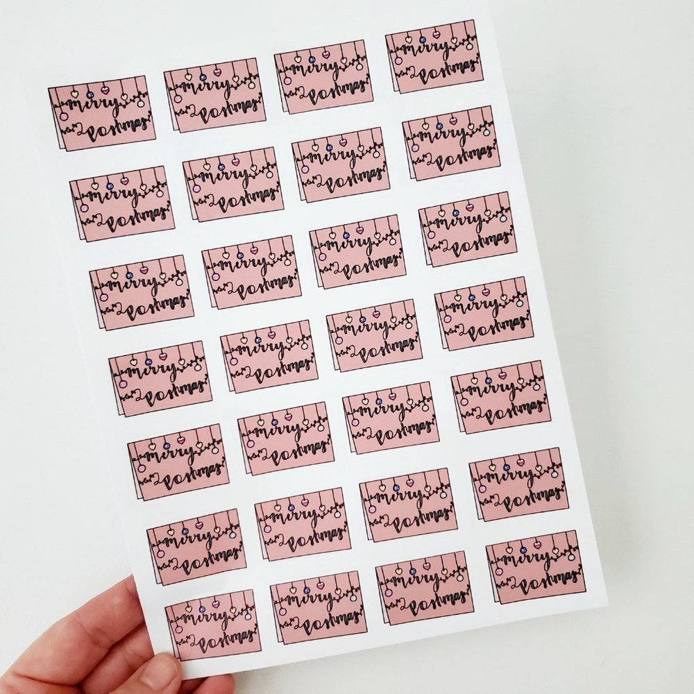 LB045 Merry Christmas Poshmas Sticker [Price Firm] - Picture 3 of 10